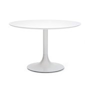 Corona Round Dining Table-White