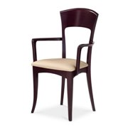 Giusy Dining Chair-Wenge-Kimera Beige