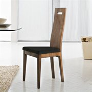 Tata Dining Chair-Walnut-Toulouse Black