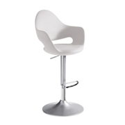 Soft-As Swivel Bar Stool-White