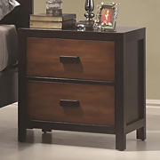 Coral 2 Drawer Nightstand