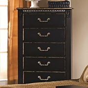 Kingsley Chest of Drawers with Brush Gold Accents