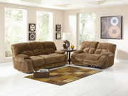 Fawn Casual Brown Ultra Plush Power Motion Sofa Set