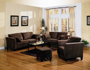 Park Place Sofa Set - Brown