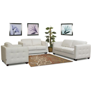 Berkley Tufted Sofa Loveseat Chair Set