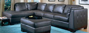 Tufton Chocolate All Leather Sectional