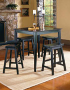 Saddleback Black Dinette Set