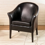 Club Upholstered Chair Brown