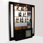 Elite Corner Home Bar- Wenge