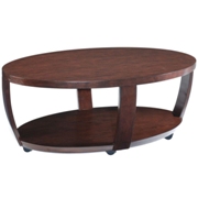 Sotto Wood Oval Cocktail Table