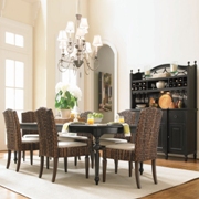 Summer Hill Rectangular Basket Weave Dining Set-Midnight