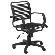 Bungie Flat Mid Back Office Chair-Black-Graphite Black