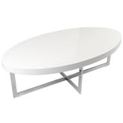 Oliver Coffee Table White-Chrome