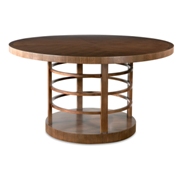 Brookline Round Dining Table-Walnut