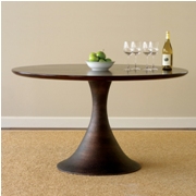 Casablanca Round Dining Table-Pecan Brown