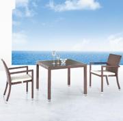 ESF Brown Patio Dining Set-Dining Table and 2 Chair