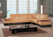 Modern Leather Sectional Sofa Set