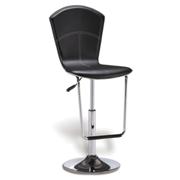 Modern High Back Black Barstool