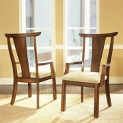 Dakota Arm Dining Chair-Rich Brown