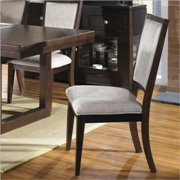 Shadow Ridge Modern Fabric Side Dining Dining Chair in Chocolate Finish