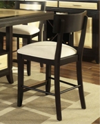 Insignia Bar Stool in Maple and Merlot Finish