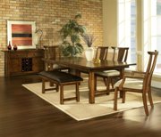 Dakota Dining Set-Rich Brown