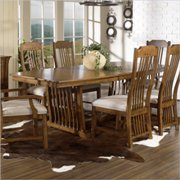 Craftsman Mission Casual Dining Table in Blonde Finish