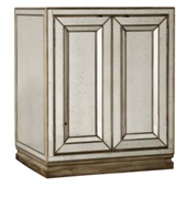 Sanctuary Two-Door Mirrored Nightstand