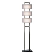 3 Light Amarillo Silver Accent Floor Lamp