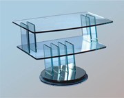 Swivel Glass TV Stand