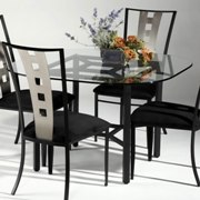 Alexis Steel-Base Dining Table