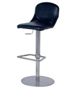 Black Adjustable Height Swivel Stool