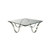 MURANO END TABLE End Table-Brushed Stainless Steel