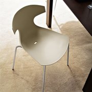 Echo Stacking Dining Chair-Taupe