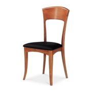 Giusy Side Dining Chair-Light Cherry-Kimera Black