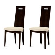 Tata Dining Chair-Wenge-Toulouse Beige