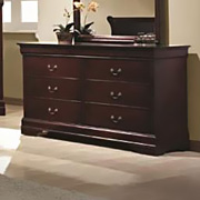 Louis Philippe 6 Drawer Dresser